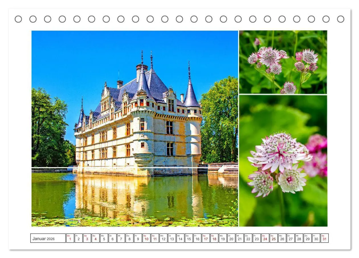 Bild: 9783457501504 | Schlösser der Loire - Romantik Pur (Tischkalender 2026 DIN A5...