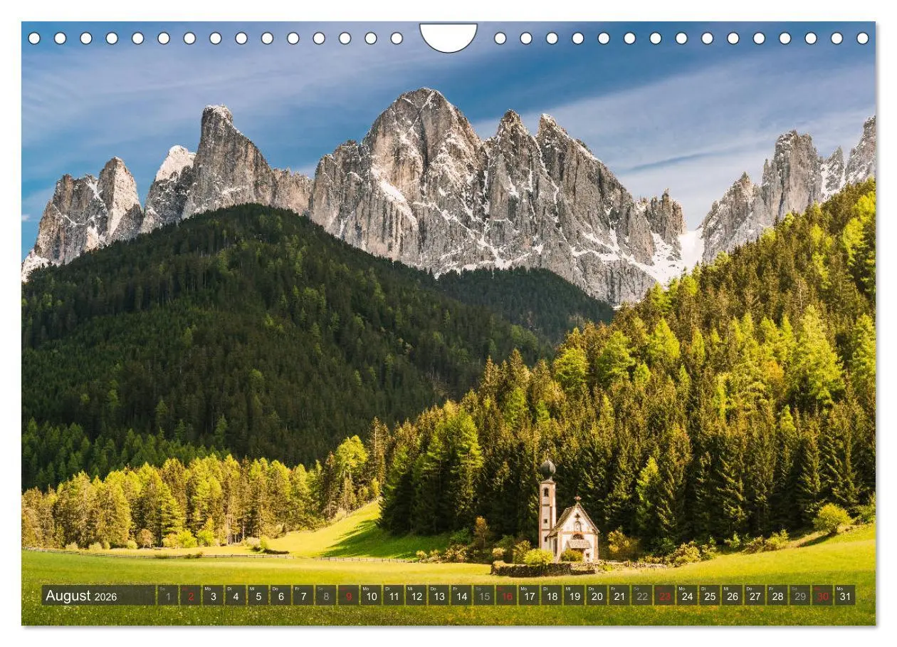 Bild: 9783457741504 | Dolomiten - Traumhafte Berglandschaften (Wandkalender 2026 DIN A4...