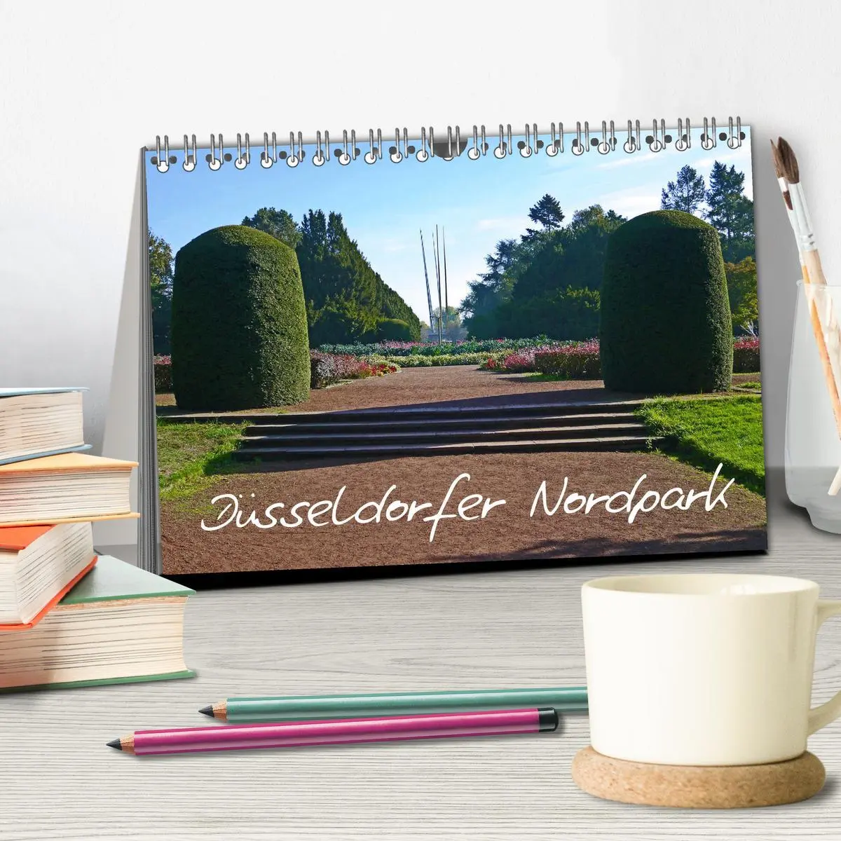 Bild: 9783457811504 | Düsseldorfer Nordpark (Tischkalender 2026 DIN A5 quer), CALVENDO...