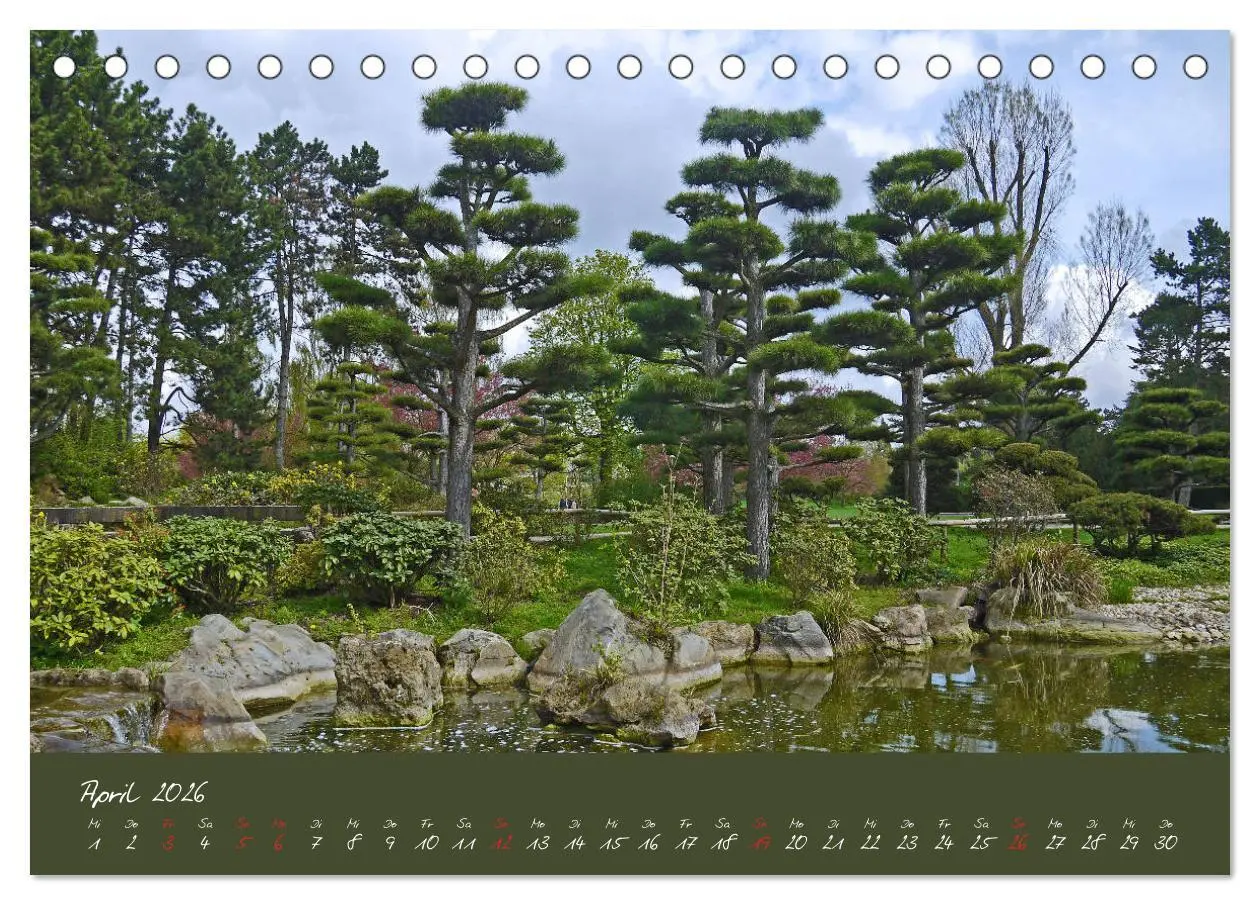 Bild: 9783457811504 | Düsseldorfer Nordpark (Tischkalender 2026 DIN A5 quer), CALVENDO...