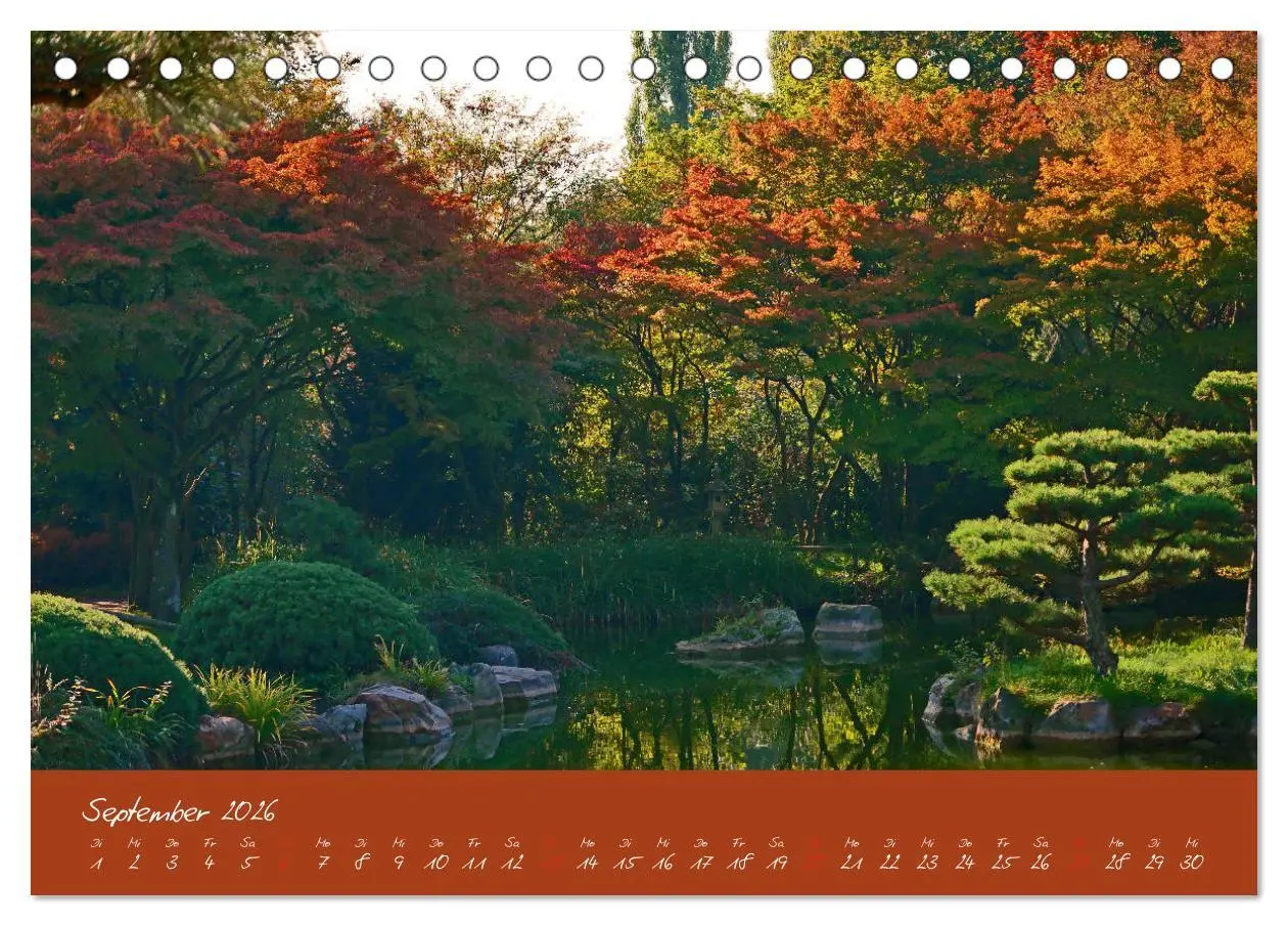 Bild: 9783457811504 | Düsseldorfer Nordpark (Tischkalender 2026 DIN A5 quer), CALVENDO...