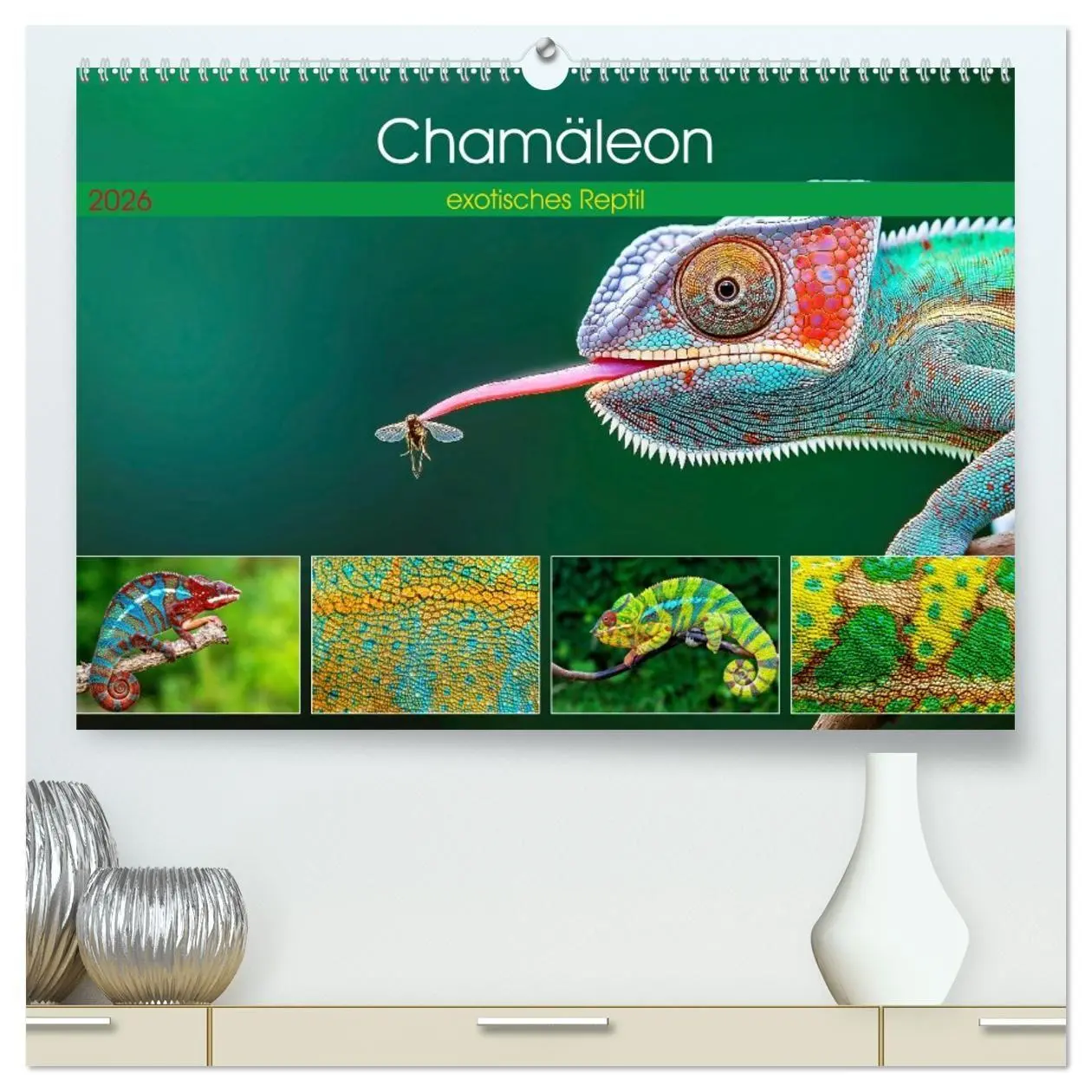 Cover: 9783516691504 | Chamäleon - exotisches Reptil (hochwertiger Premium Wandkalender...