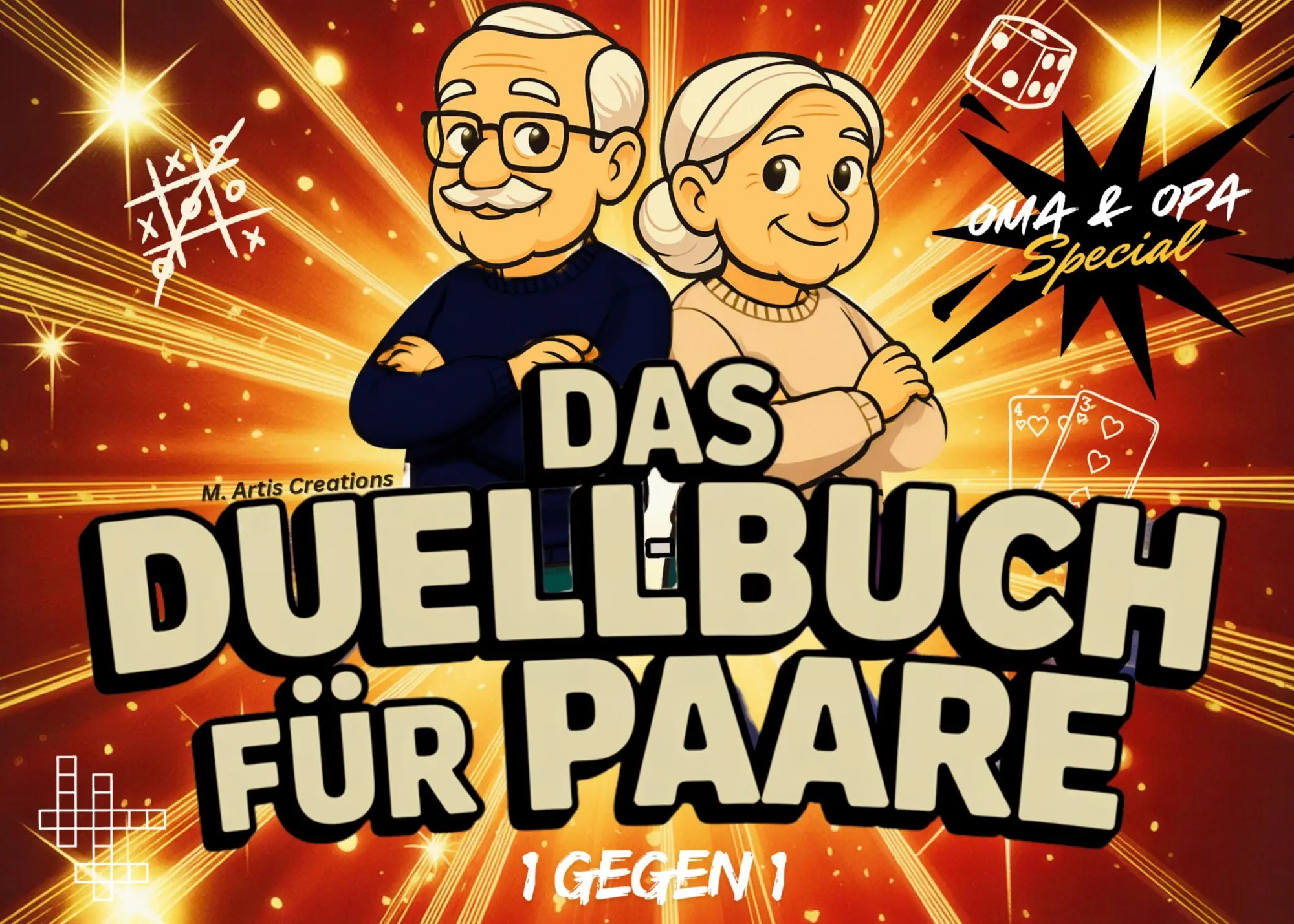 Cover: 9783695101504 | Das Duell-Buch für Paare / Oma &amp; Opa Special | M. Artis Creations