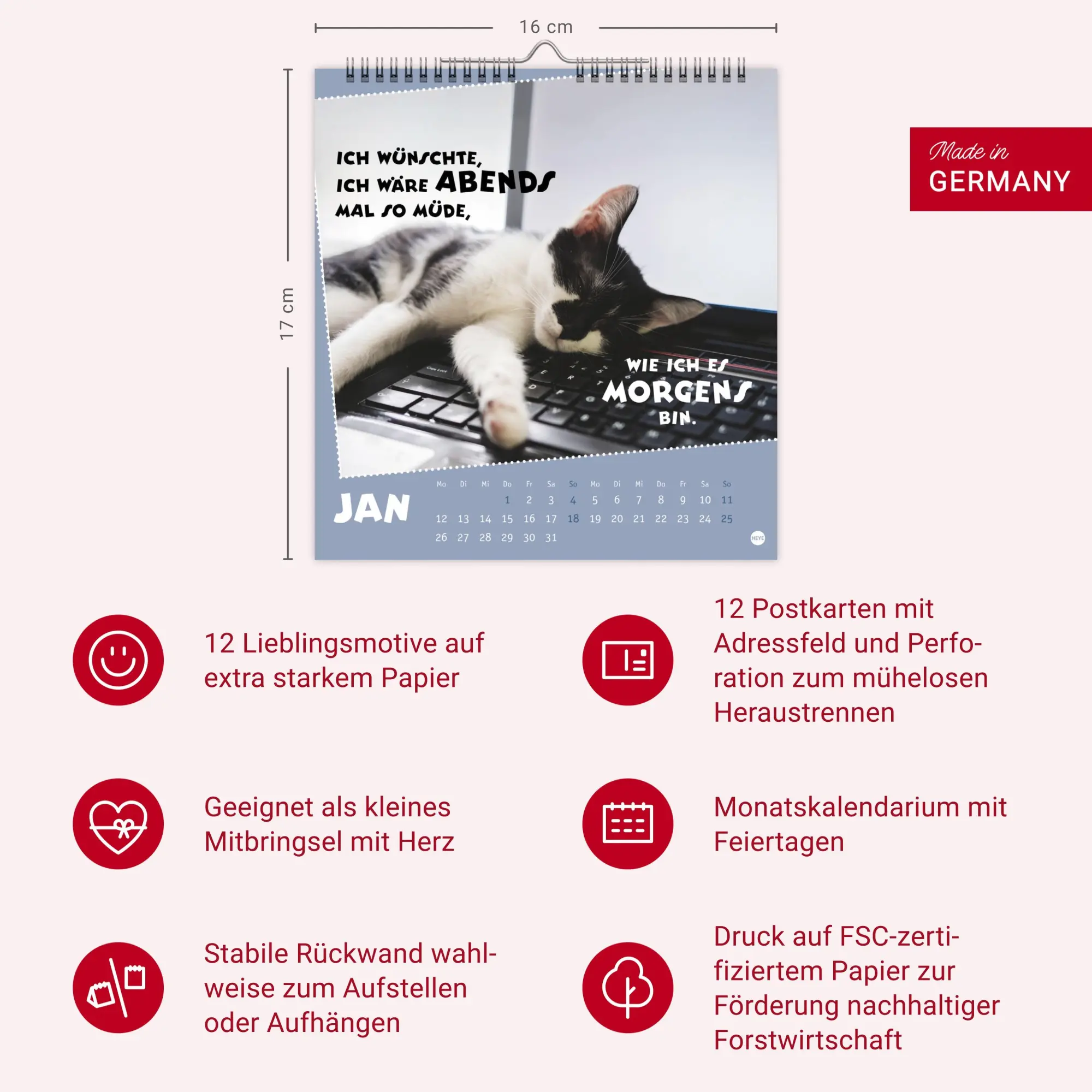 Bild: 9783756411504 | Mach mal Pause Postkartenkalender 2026 - Für das Arbeitstier in dir