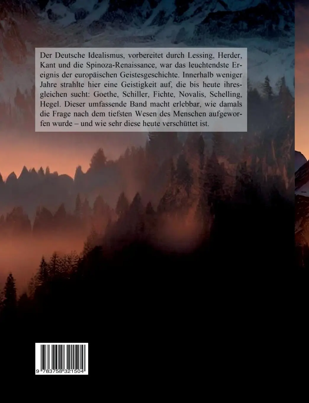 Rückseite: 9783758321504 | Der Deutsche Idealismus | und das Schicksal der Menschheit | Buch