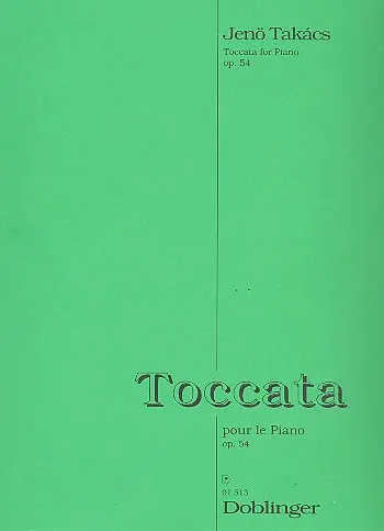 Cover: 9790012111504 | Toccata pour le piano op. 54 | Jenö Takacs | Buch | Doblinger Verlag