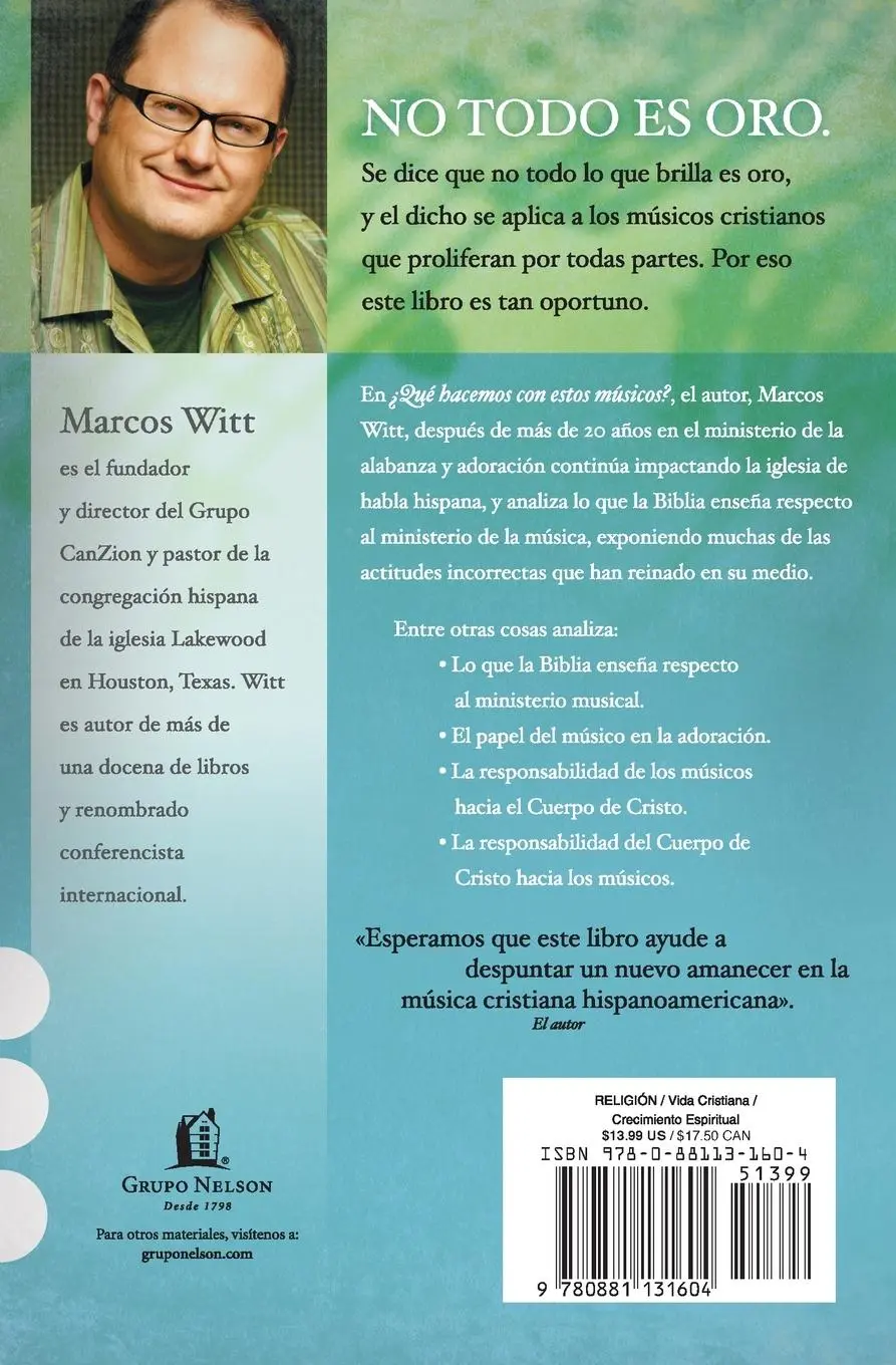 Rückseite: 9780881131604 | La ¿¿Qu¿¿ Hacemos Con Estos M¿¿sicos? | Marcos Witt | Taschenbuch