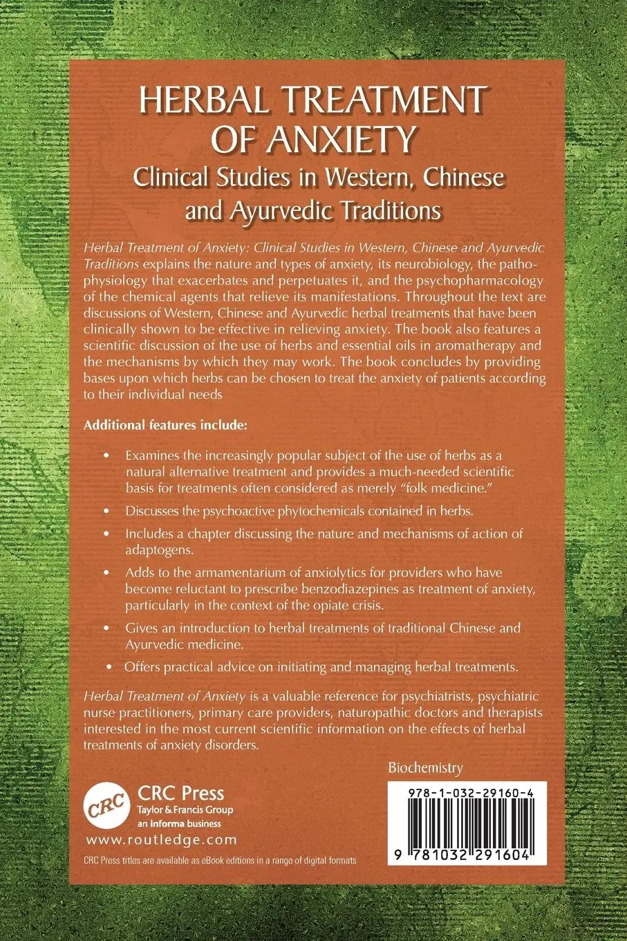 Rückseite: 9781032291604 | Herbal Treatment of Anxiety | Scott D. Mendelson | Taschenbuch | 2024