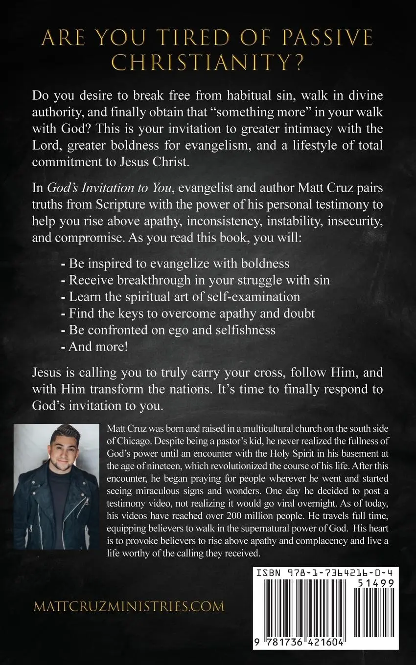 Rückseite: 9781736421604 | God's Invitation to You | From Passive Christian to Active Christian
