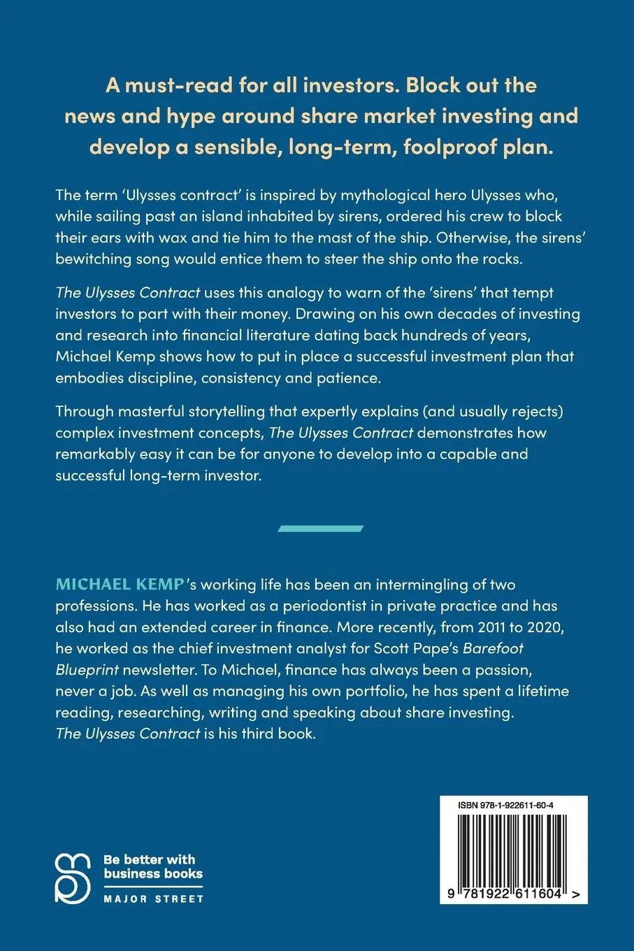 Rückseite: 9781922611604 | The Ulysses Contract | How to never worry about the share market again