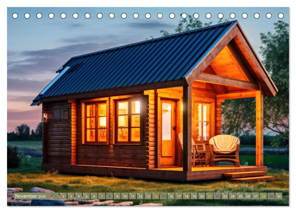 Bild: 9783457421604 | Tiny Houses - wohnen auf kleinstem Raum (Tischkalender 2026 DIN A5...
