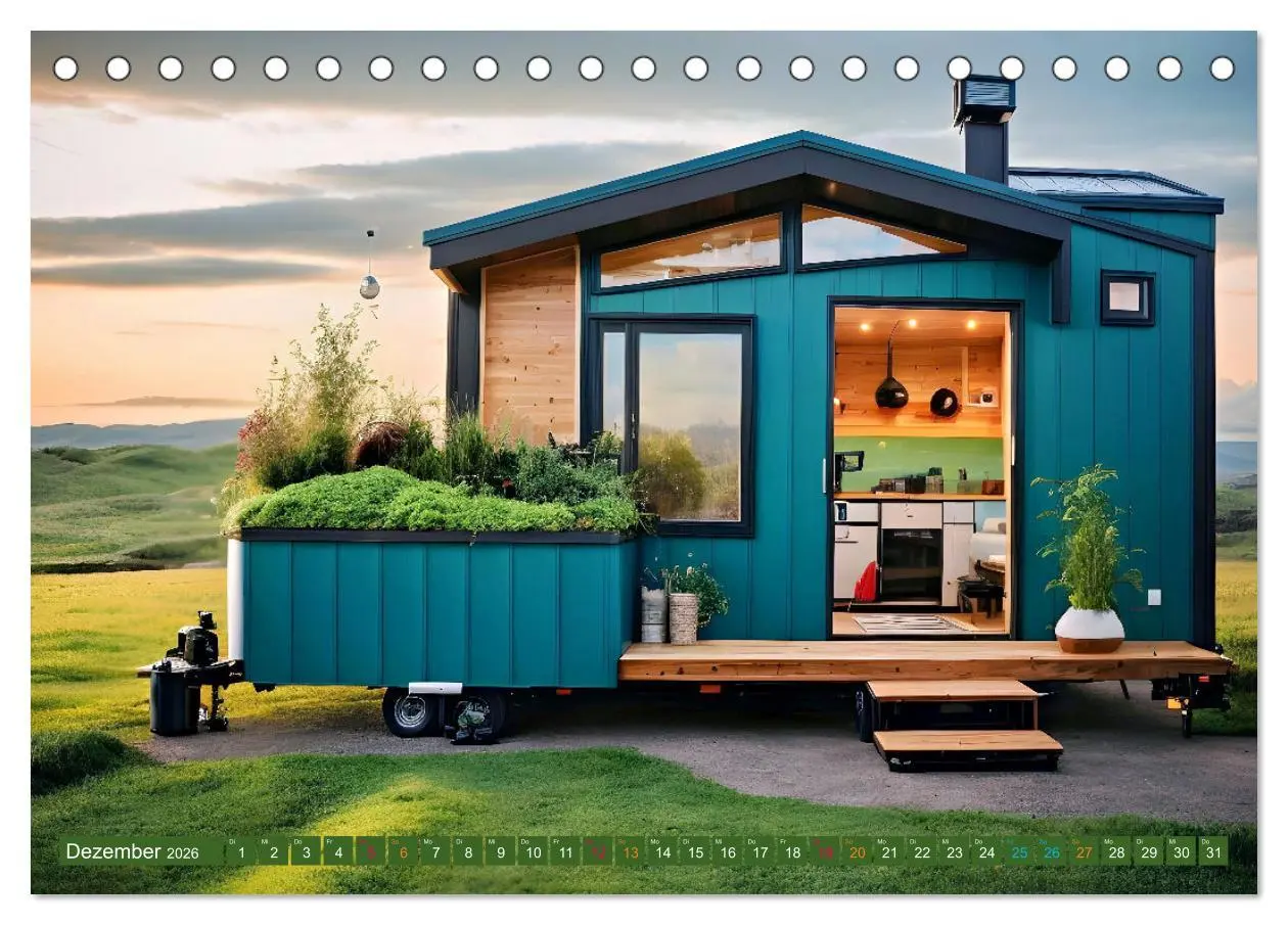 Bild: 9783457421604 | Tiny Houses - wohnen auf kleinstem Raum (Tischkalender 2026 DIN A5...