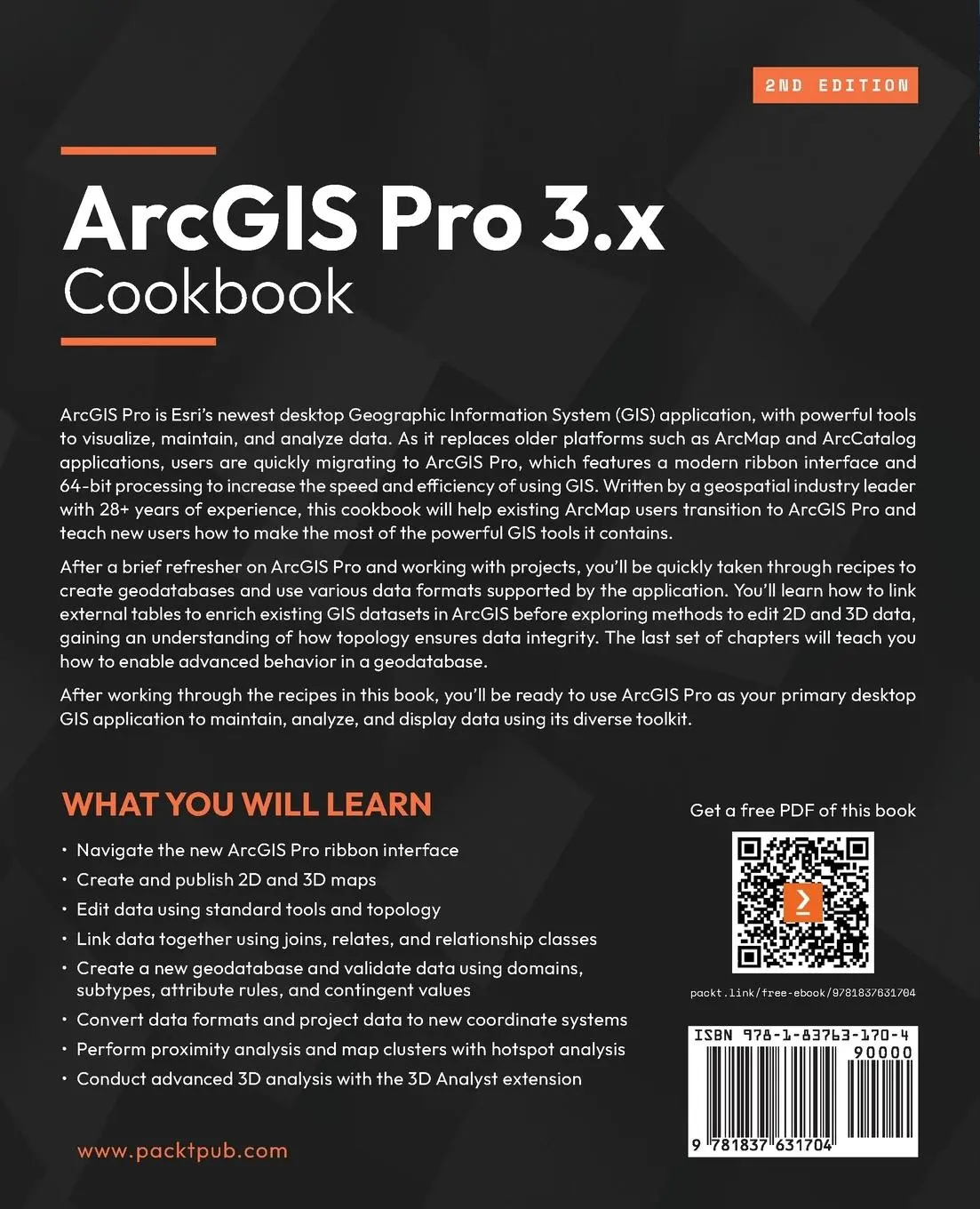 Rückseite: 9781837631704 | ArcGIS Pro 3.x Cookbook - Second Edition | Tripp Corbin Gisp | Buch