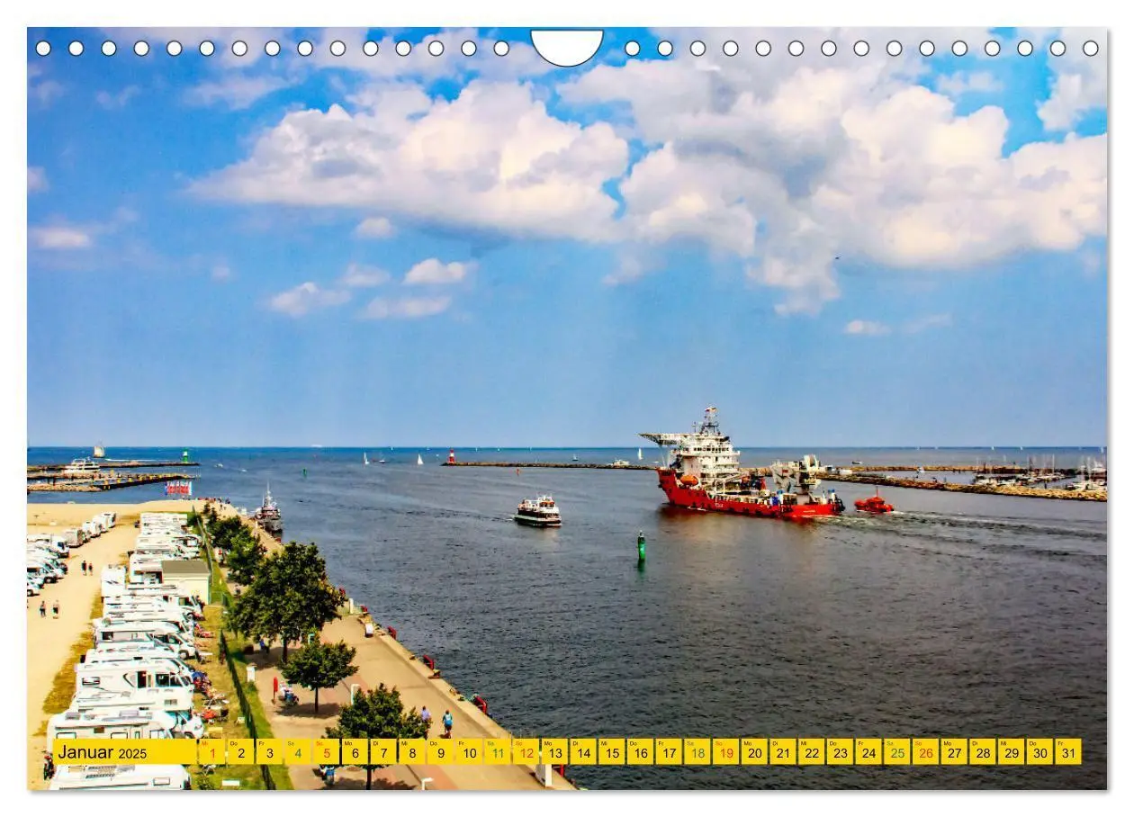 Bild: 9783435181704 | Seebad Warnemünde - Sehnsuchtsort an der Ostsee (Wandkalender 2025...
