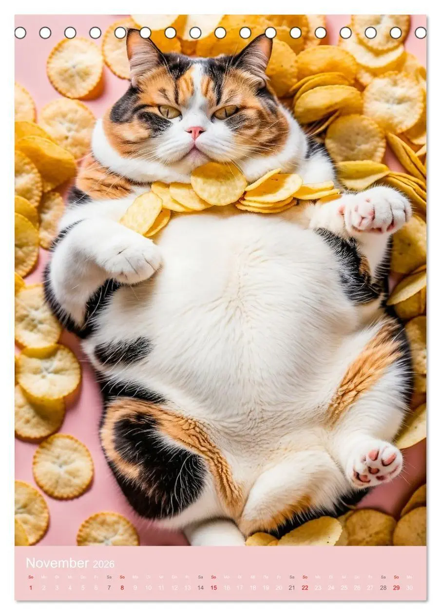 Bild: 9783516671704 | FETTE KATZEN - Foodporn auf vier Pfoten (Tischkalender 2026 DIN A5...