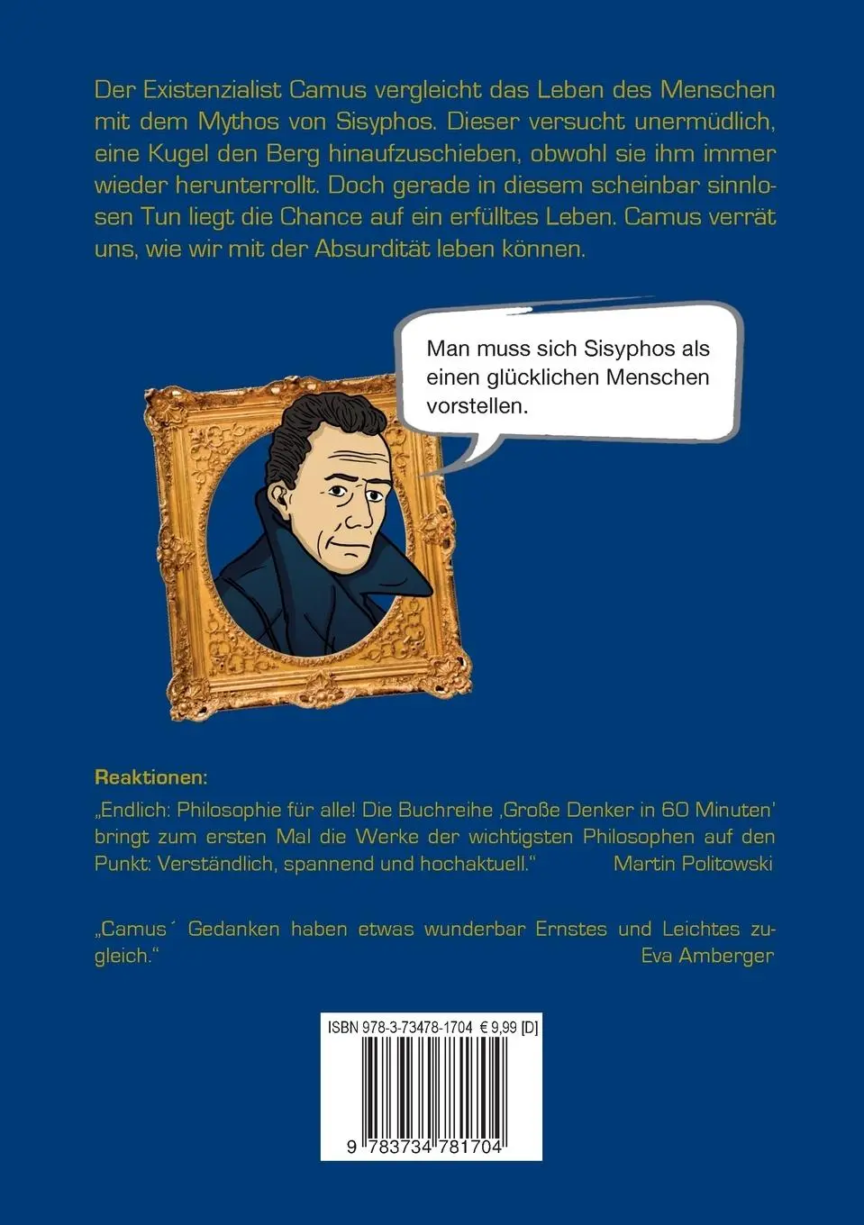 Rückseite: 9783734781704 | Camus in 60 Minuten | Walther Ziegler | Taschenbuch | 84 S. | Deutsch