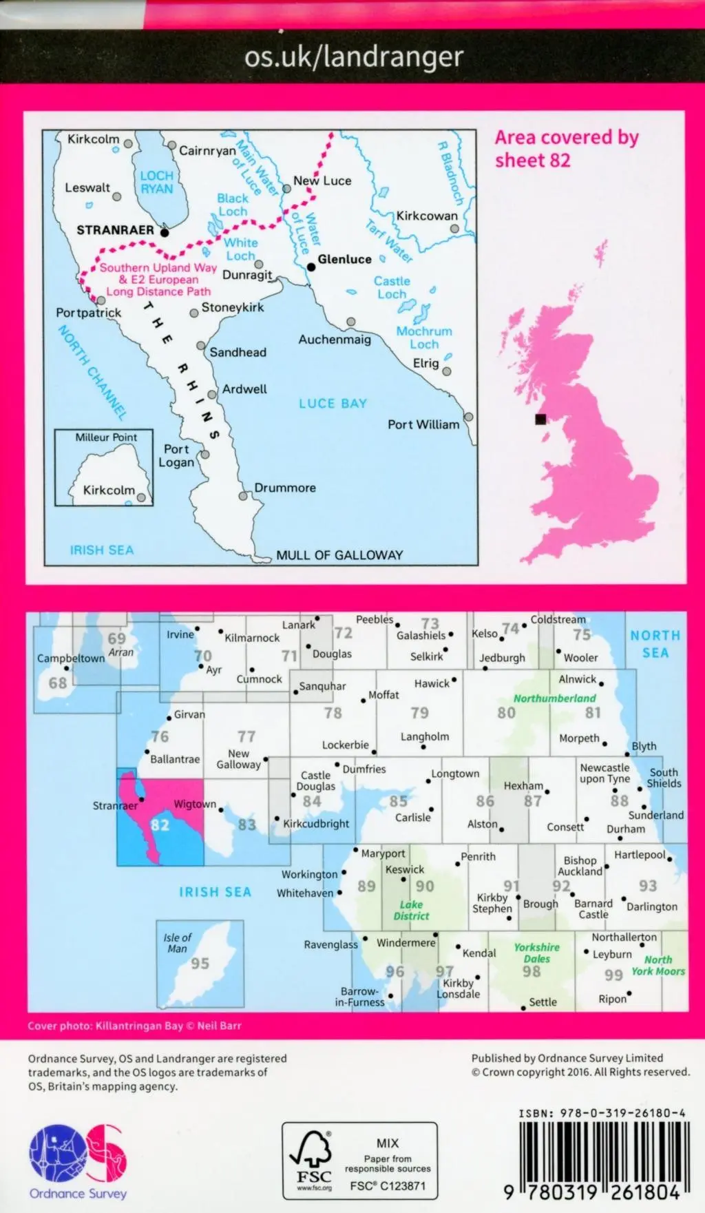Bild: 9780319261804 | Stranraer &amp; Glenluce | Ordnance Survey | (Land-)Karte | Englisch