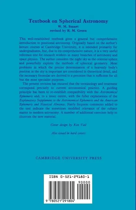 Rückseite: 9780521291804 | Textbook on Spherical Astronomy | W. M. Smart | Taschenbuch | Englisch