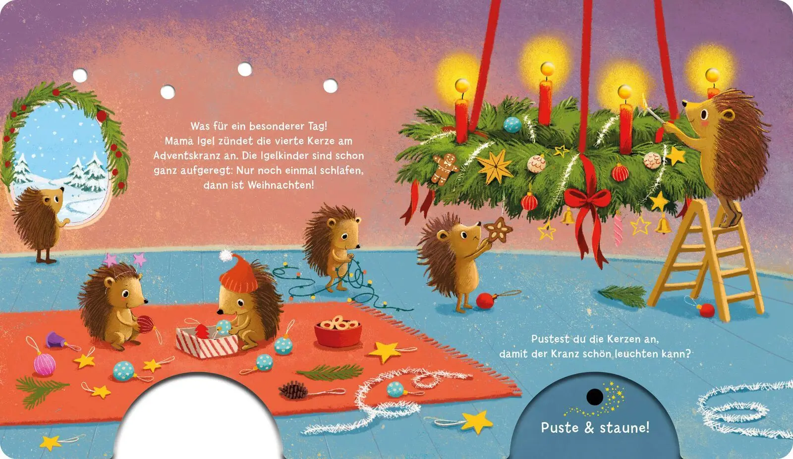 Bild: 9783480241804 | Mein Puste-Licht-Buch: Wenn im Dunkeln Weihnachtslichter funkeln