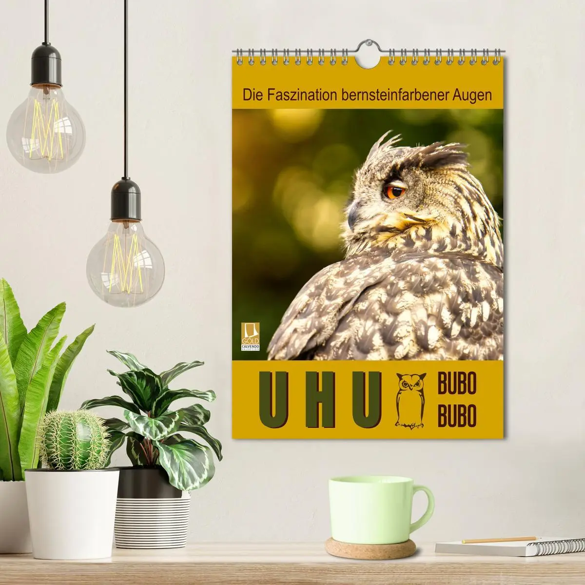 Bild: 9783516351804 | Uhu, die Faszination bernsteinfarbener Augen (Wandkalender 2026 DIN...