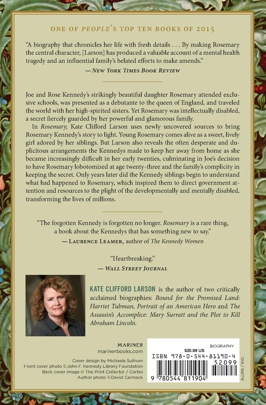 Rückseite: 9780544811904 | Rosemary | The Hidden Kennedy Daughter | Kate Clifford Larson | Buch
