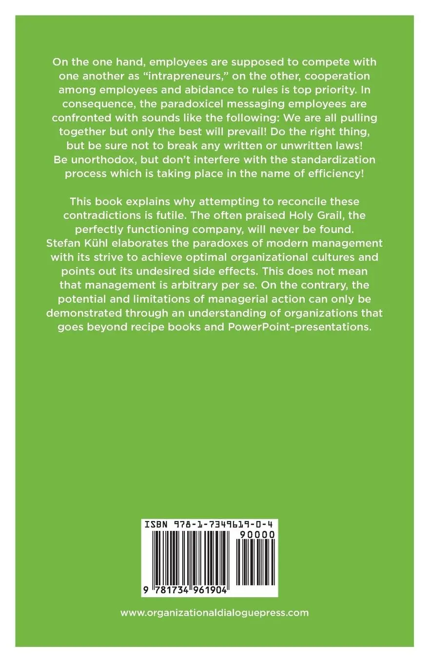 Rückseite: 9781734961904 | Sisyphus in Management | Stefan Kühl | Taschenbuch | Englisch | 2020