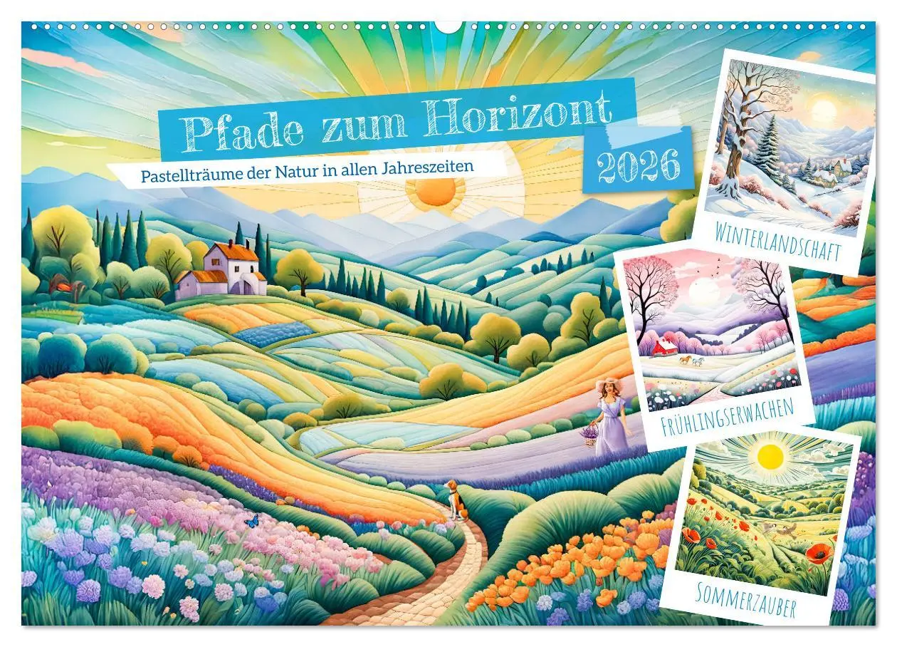 Cover: 9783457251904 | Pfade zum Horizont - Pastellträume der Natur in allen Jahreszeiten...