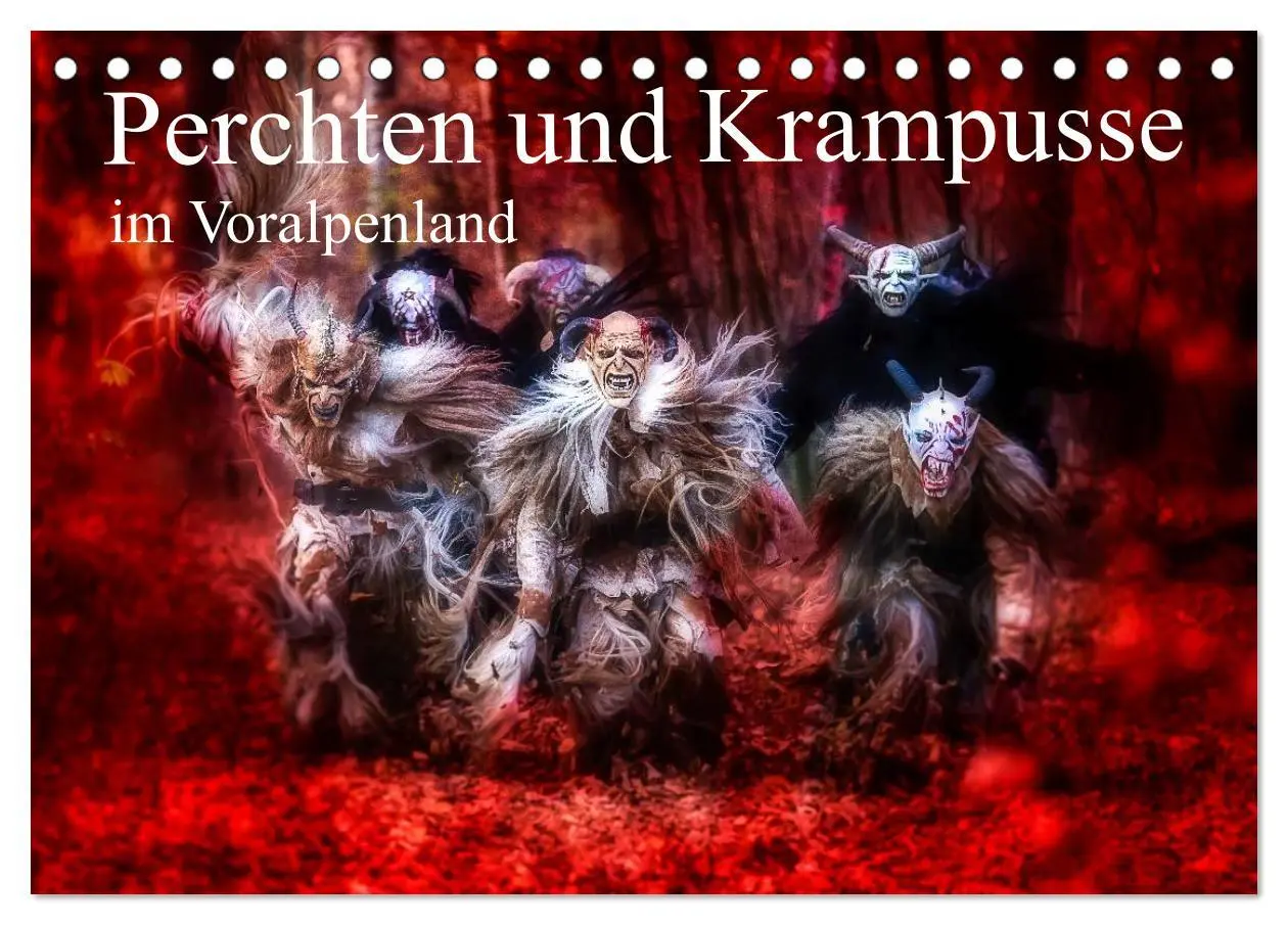 Cover: 9783516031904 | Perchten und Krampusse im Voralpenland (Tischkalender 2026 DIN A5...