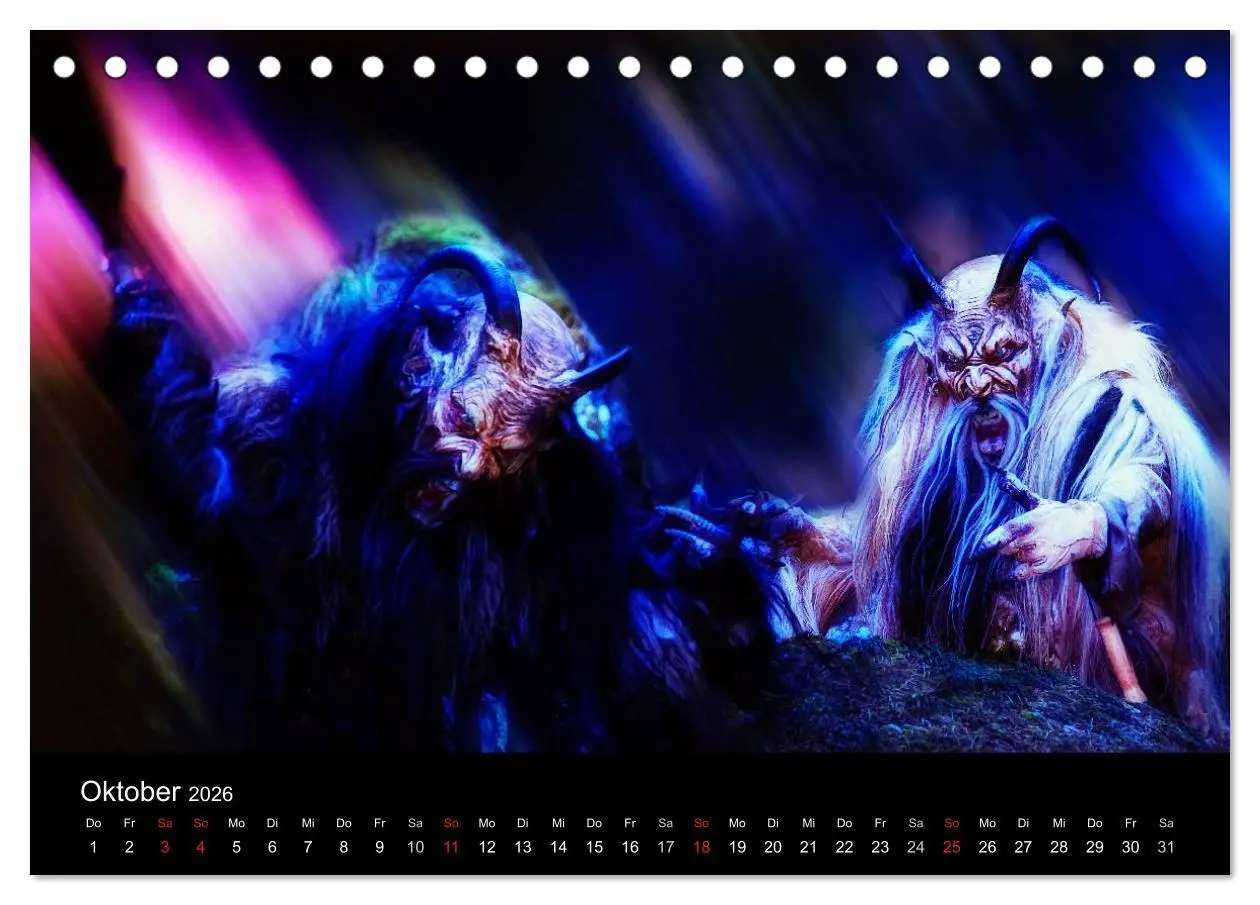 Bild: 9783516031904 | Perchten und Krampusse im Voralpenland (Tischkalender 2026 DIN A5...