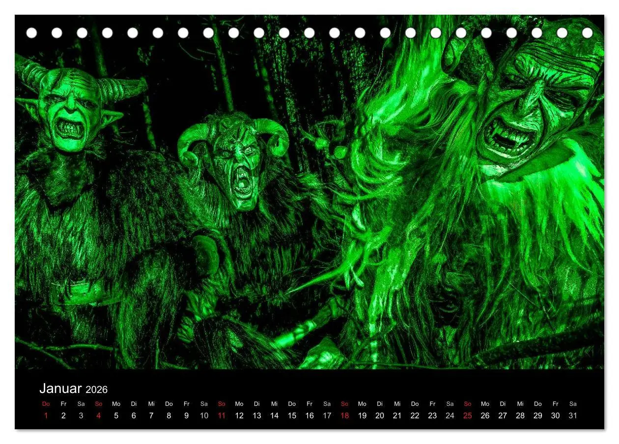 Bild: 9783516031904 | Perchten und Krampusse im Voralpenland (Tischkalender 2026 DIN A5...