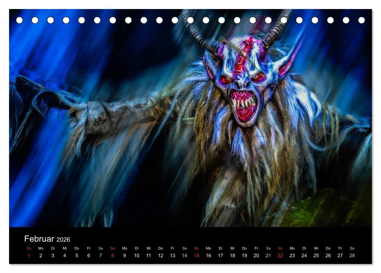 Bild: 9783516031904 | Perchten und Krampusse im Voralpenland (Tischkalender 2026 DIN A5...