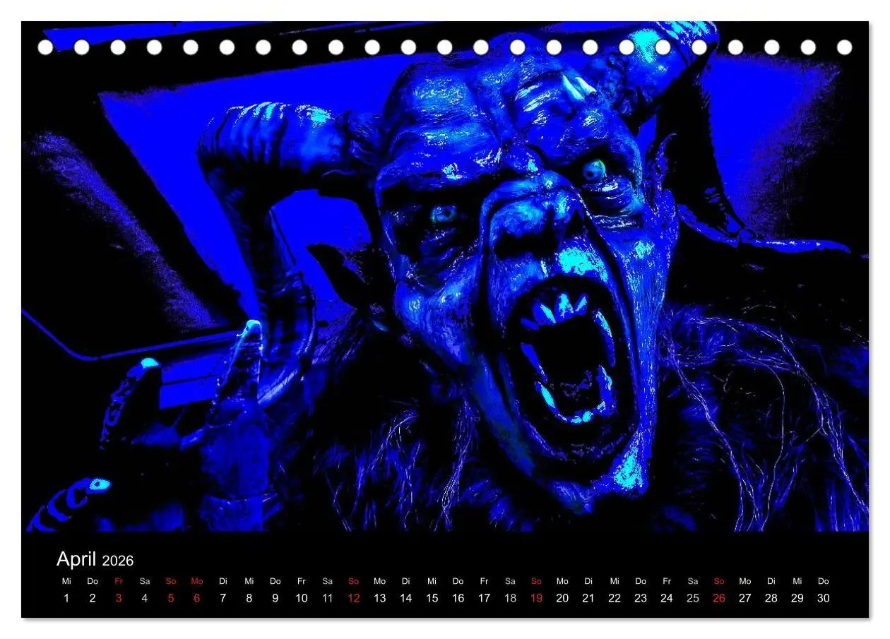 Bild: 9783516031904 | Perchten und Krampusse im Voralpenland (Tischkalender 2026 DIN A5...