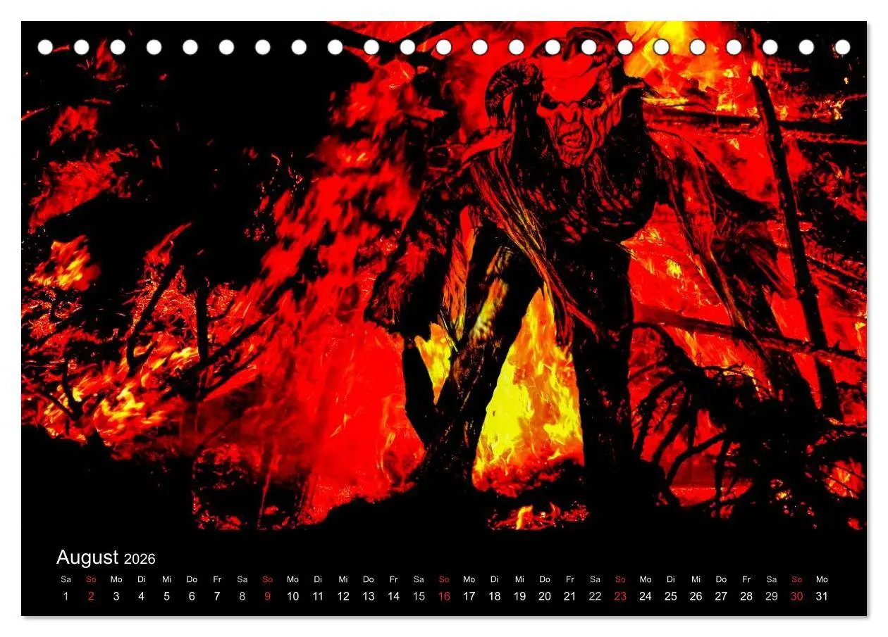 Bild: 9783516031904 | Perchten und Krampusse im Voralpenland (Tischkalender 2026 DIN A5...