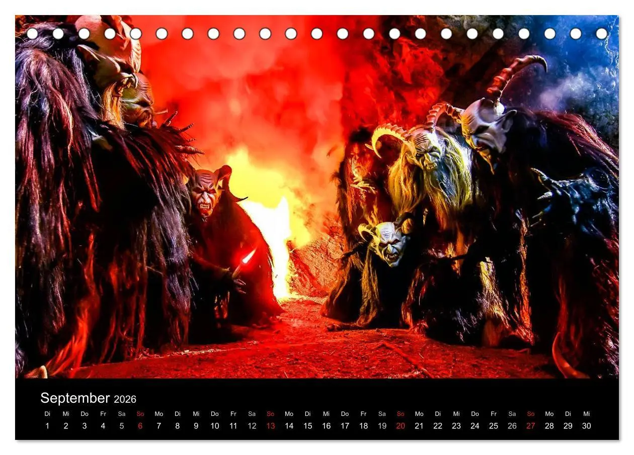 Bild: 9783516031904 | Perchten und Krampusse im Voralpenland (Tischkalender 2026 DIN A5...