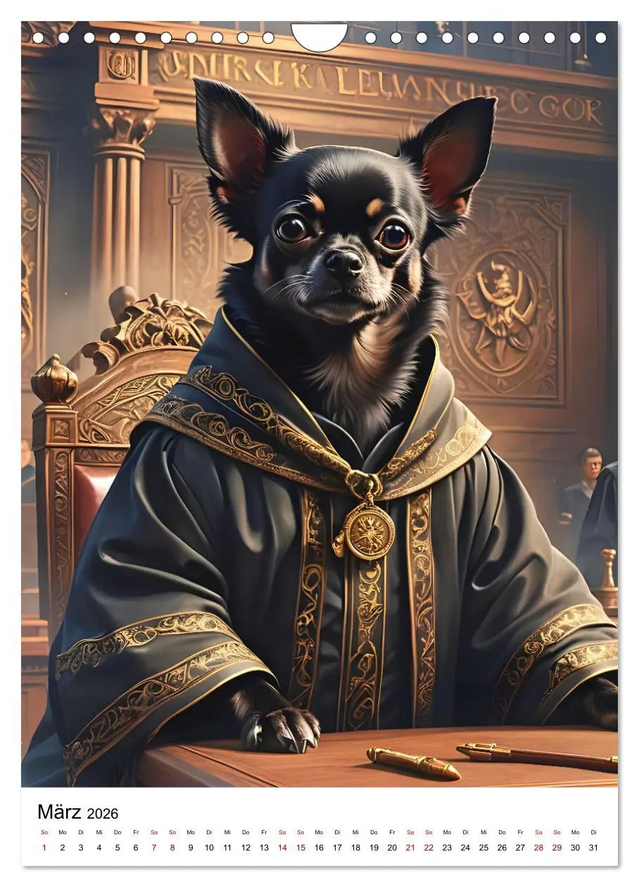 Bild: 9783516271904 | Chihuahua Karrieren (Wandkalender 2026 DIN A4 hoch), CALVENDO...