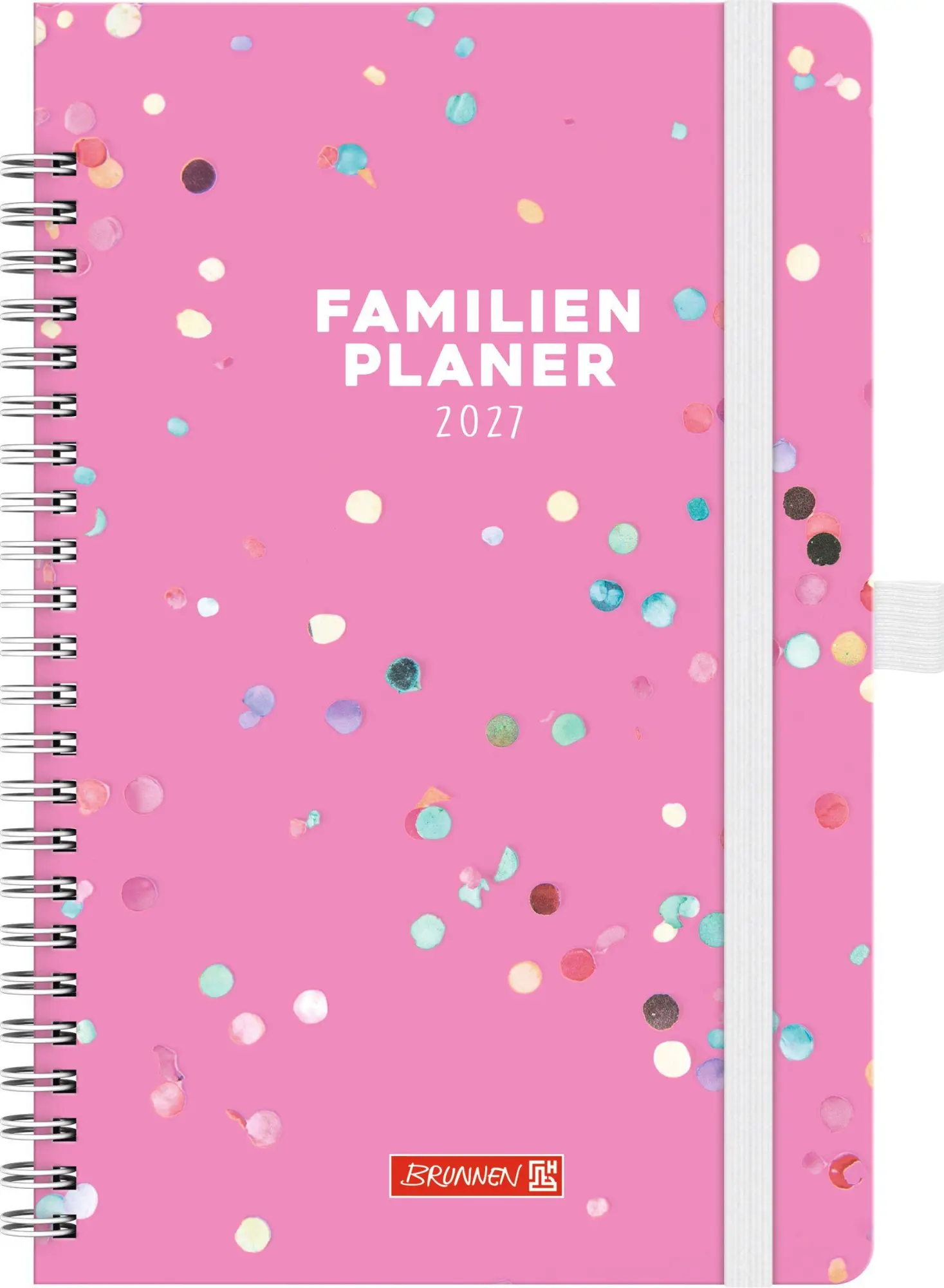 Cover: 4061947162004 | BRUNNEN 1070290017 Buchkalender Familienplaner 2027 "Confetti" A5,...