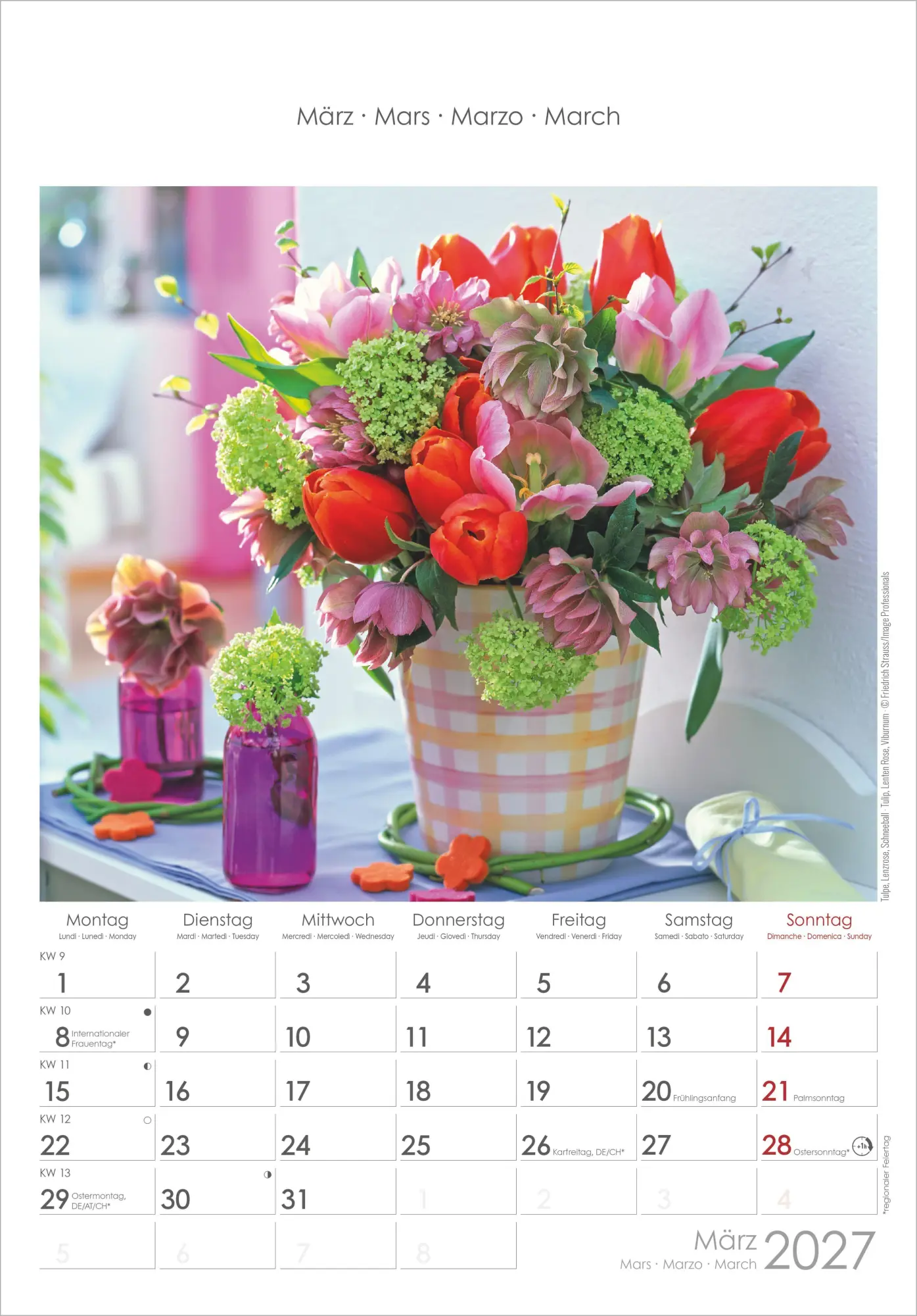 Bild: 4069095012004 | Blumen 2027 | Neumann Verlage GmbH &amp; Co KG | Kalender | Spiralbindung