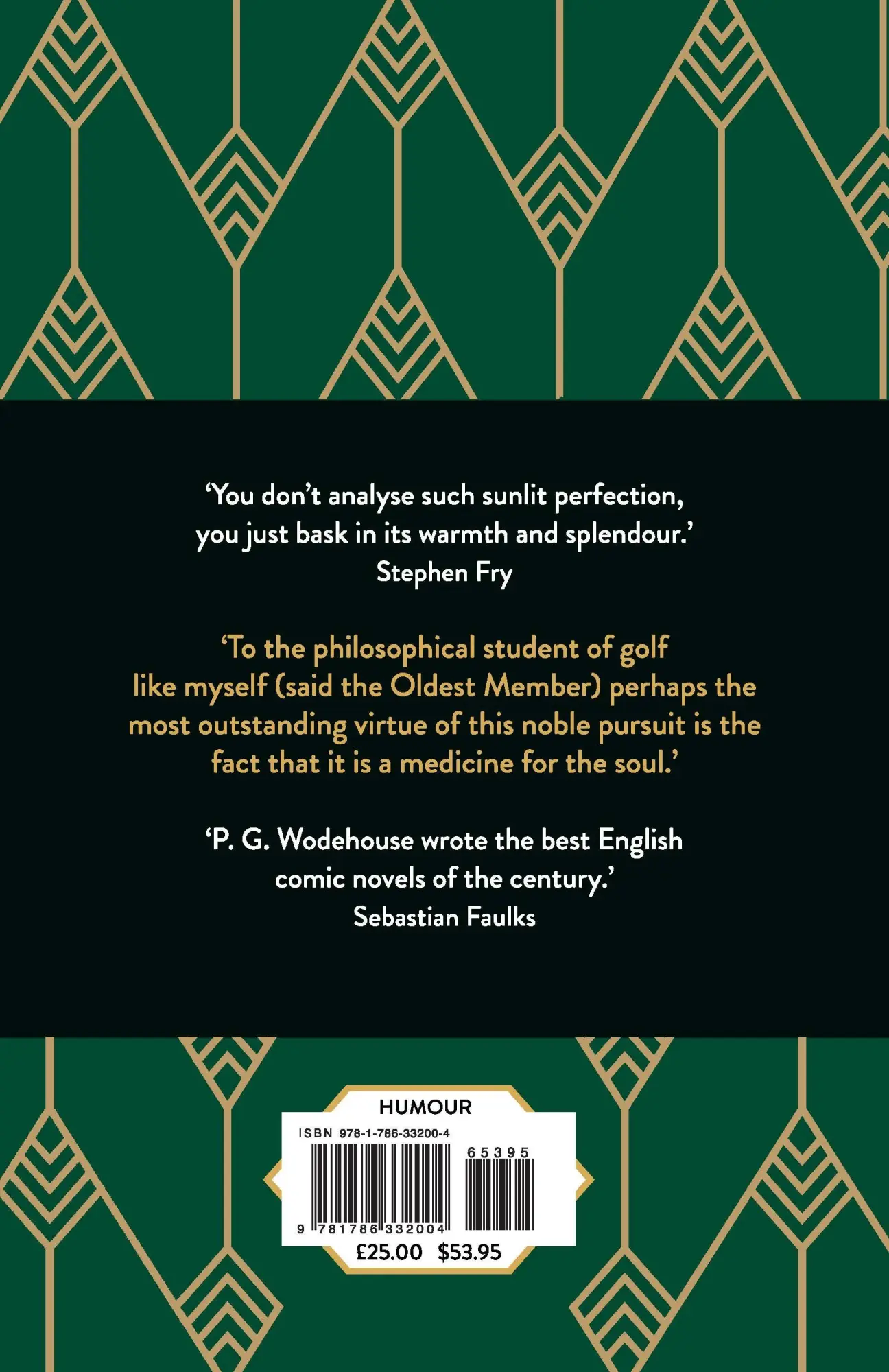 Rückseite: 9781786332004 | Above Average at Games | The Very Best of P.G. Wodehouse on Sport