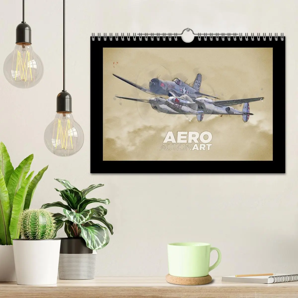 Bild: 9783457832004 | Aero Action Art - Luftfahrt Kunst (Wandkalender 2026 DIN A4 quer),...