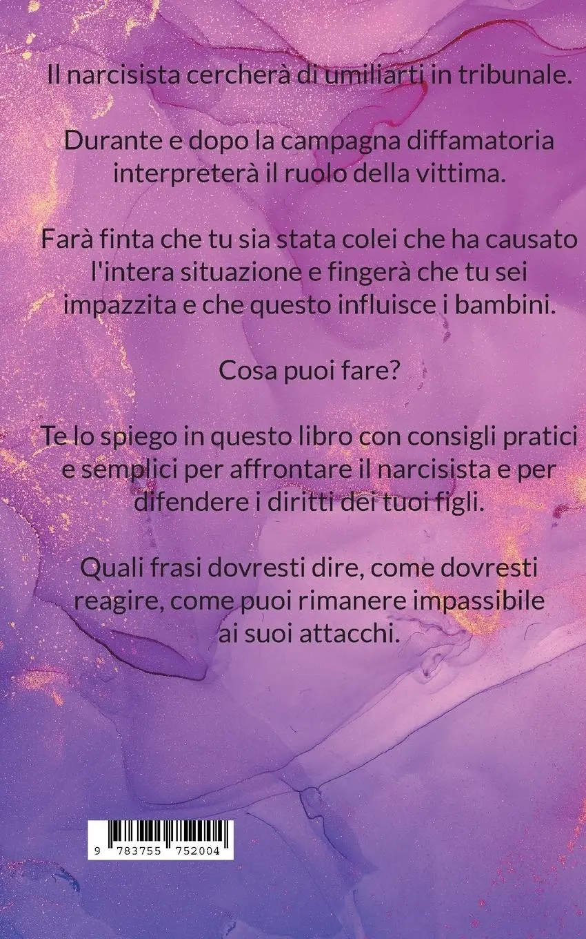 Rückseite: 9783755752004 | Vincere il narcisista in tribunale | e difendere i tuoi figli | Buch