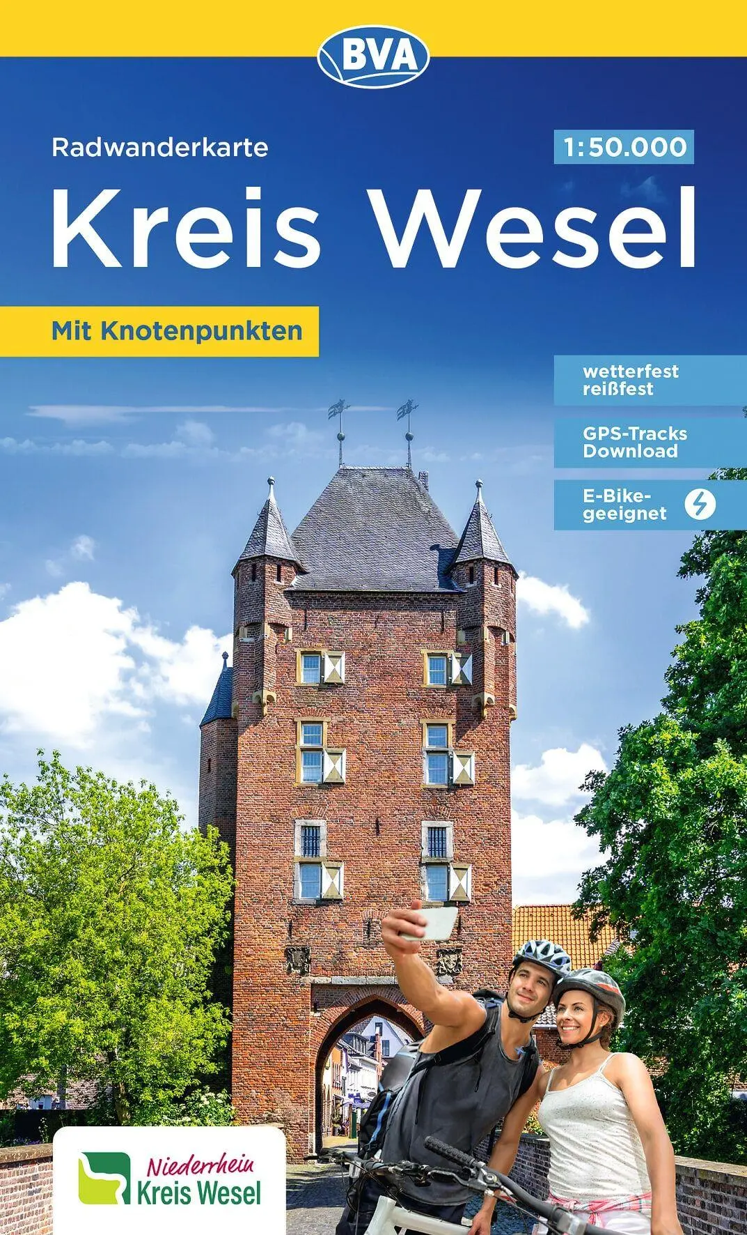 Cover: 9783969902004 | BVA Radwanderkarte Kreis Wesel mit Knotenpunkten 1:50.000 | Deutsch