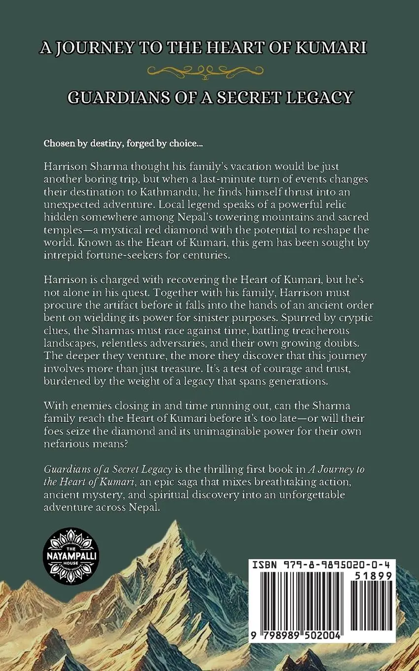 Rückseite: 9798989502004 | A Journey to the Heart of Kumari | Guardians of a Secret Legacy | Buch