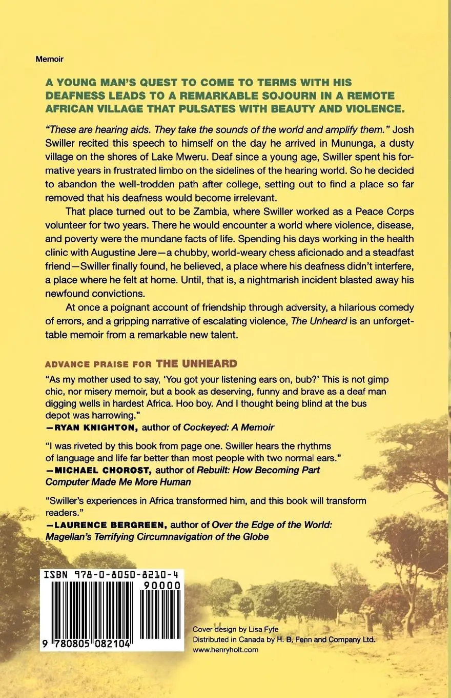 Rückseite: 9780805082104 | The Unheard | A Memoir of Deafness and Africa | Josh Swiller | Buch