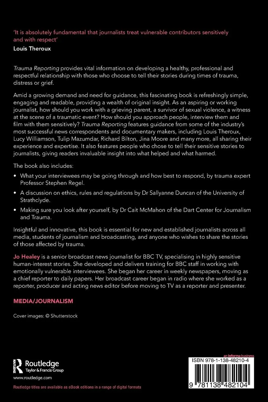 Rückseite: 9781138482104 | Trauma Reporting | A Journalist's Guide to Covering Sensitive Stories