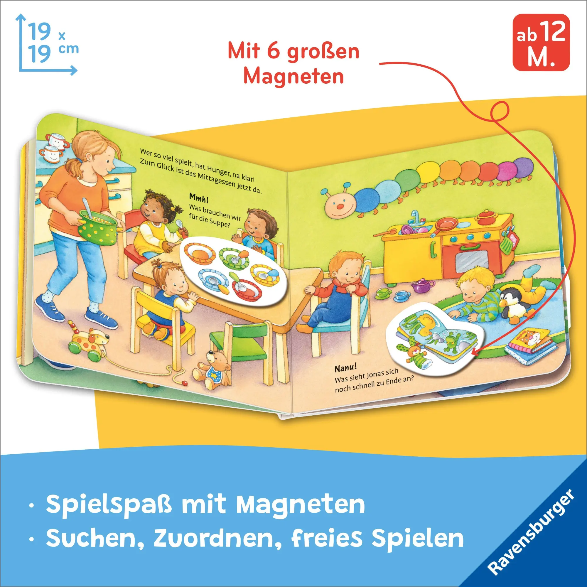 Bild: 9783473422104 | Mein erstes Magnetbuch - Was machen wir in der Kita? | Sandra Grimm