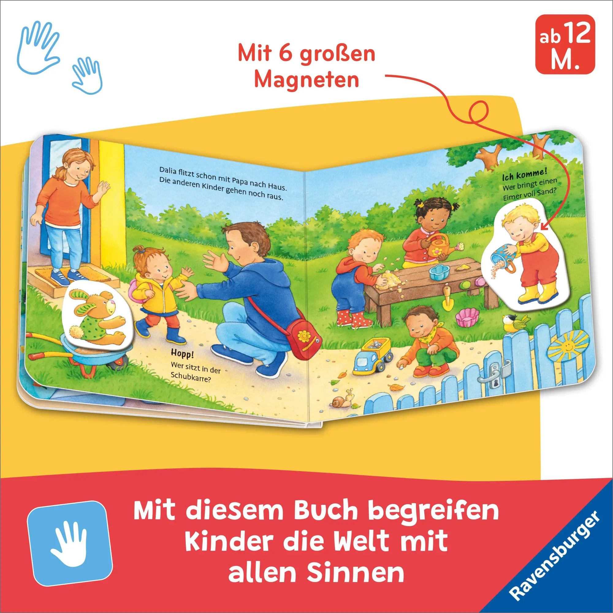 Bild: 9783473422104 | Mein erstes Magnetbuch - Was machen wir in der Kita? | Sandra Grimm