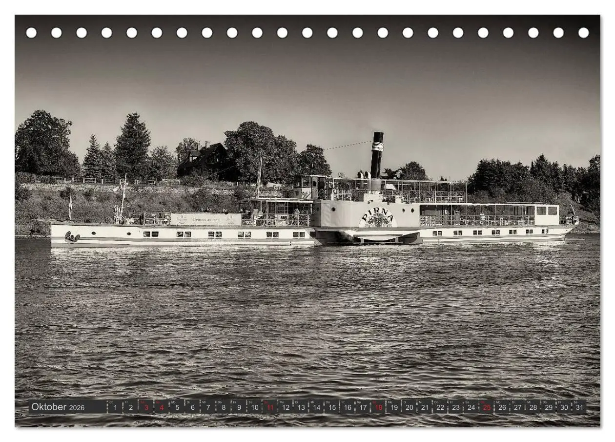 Bild: 9783516152104 | Schaufelraddampfer der Sächsischen Dampfschiffahrt (Tischkalender...