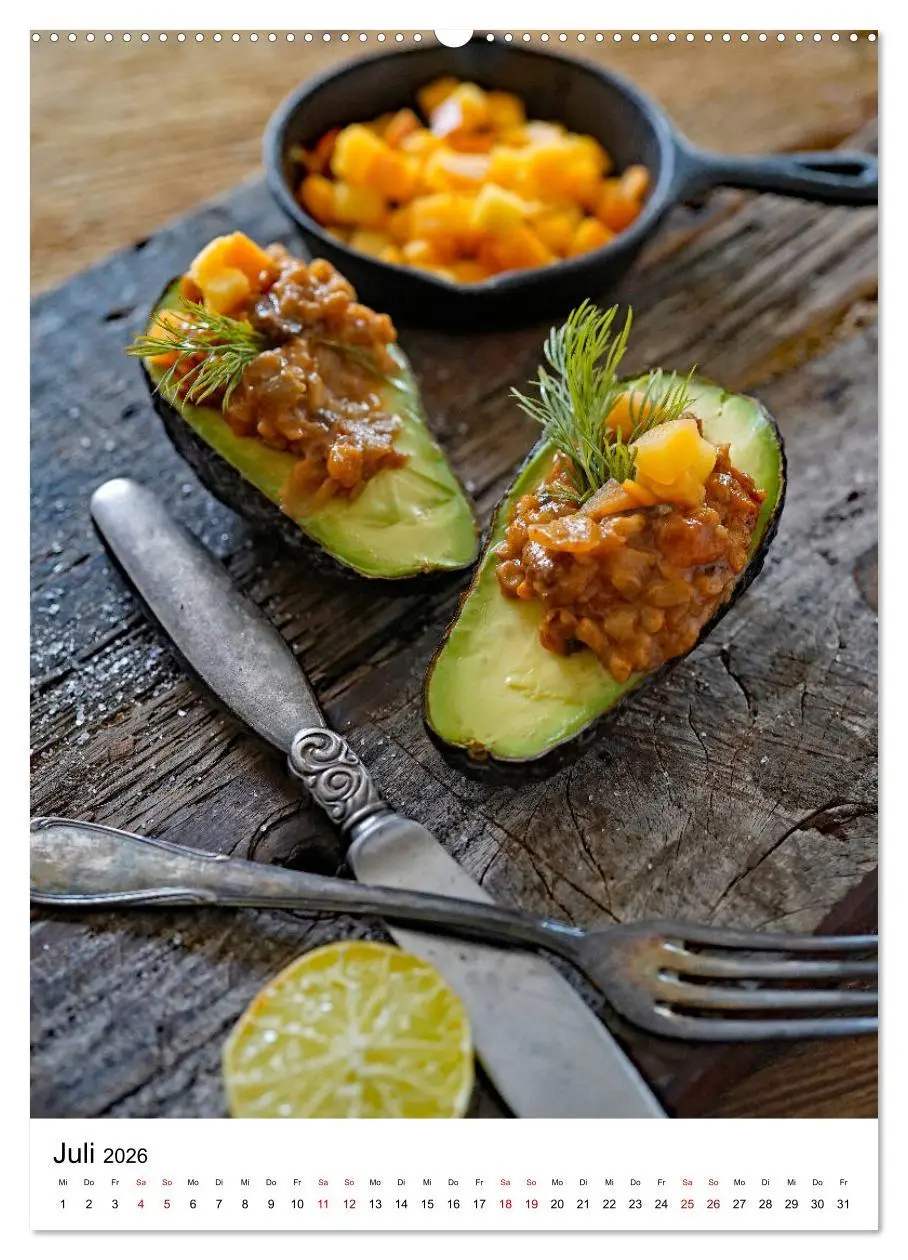 Bild: 9783516392104 | Food Art 2026 (Wandkalender 2026 DIN A2 hoch), CALVENDO Monatskalender