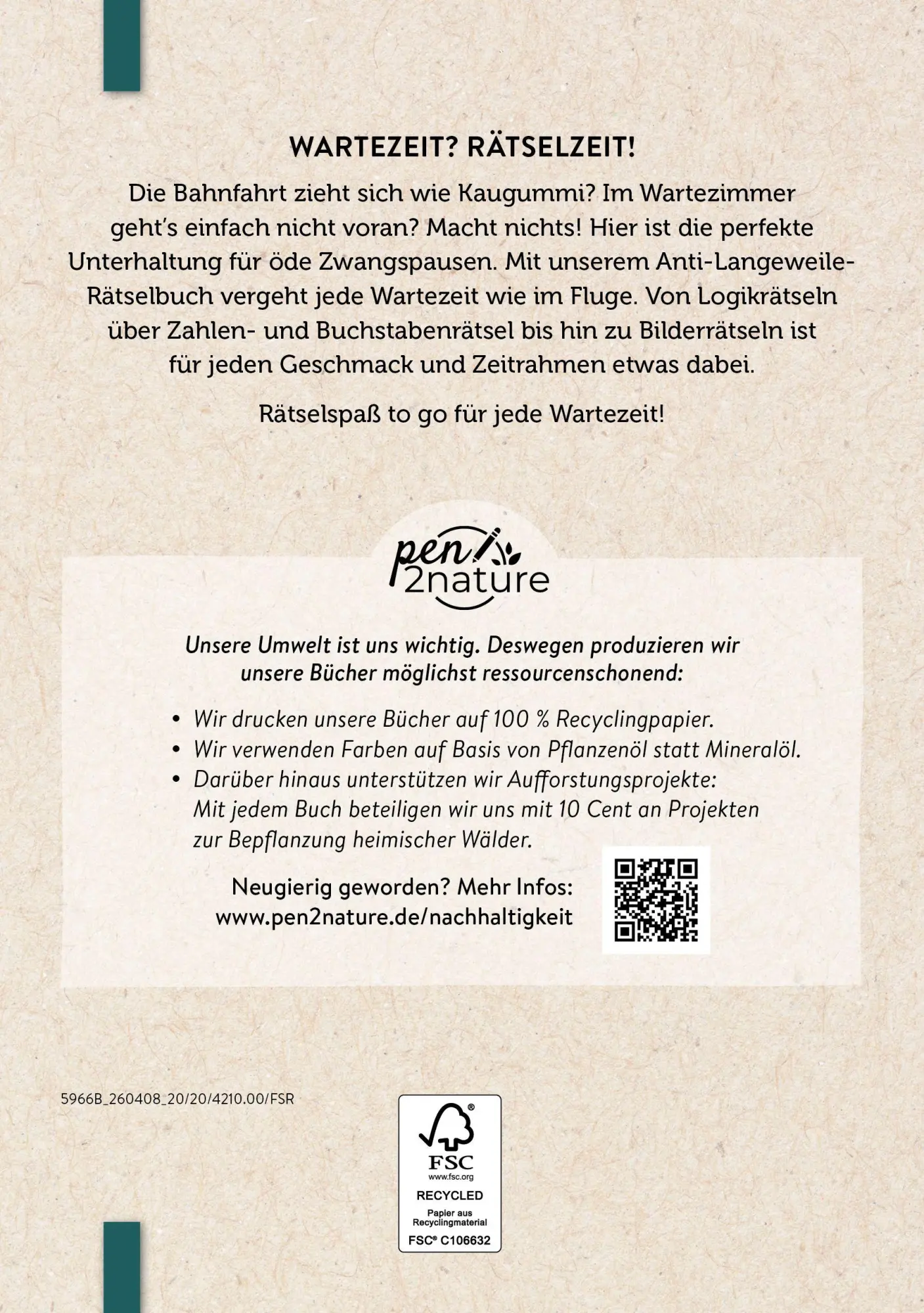 Bild: 9783987642104 | Wartezeitverkürzer | Über 200 Rätsel-Snacks für zwischendurch | Buch