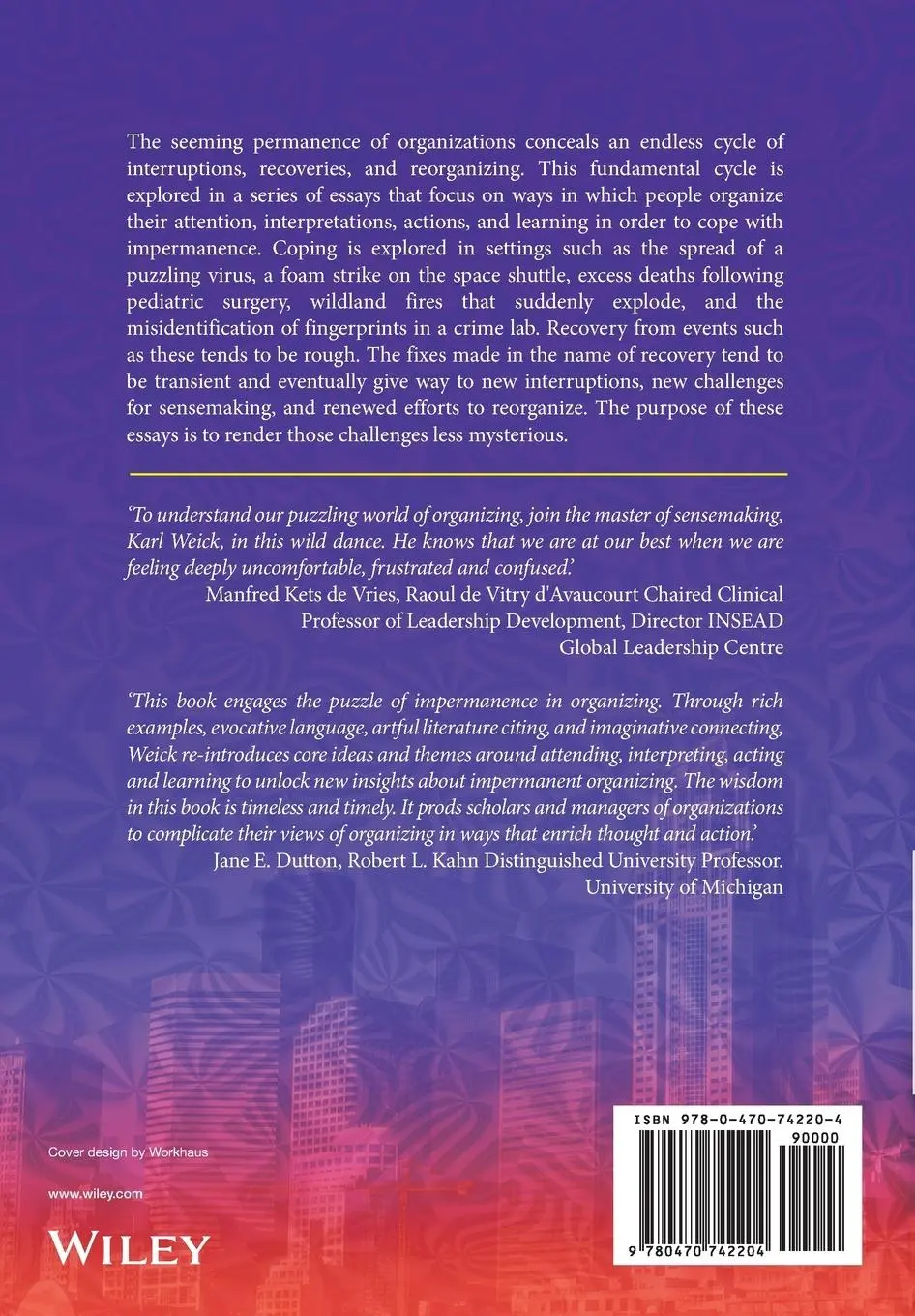 Rückseite: 9780470742204 | Making Sense of the Organization, Volume 2 | Karl E Weick | Buch